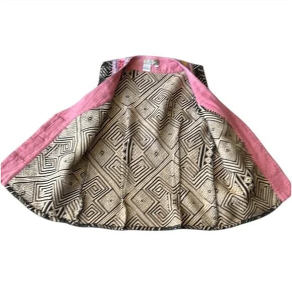 A Territory Ahead Cotton Tribal Geometric Vest Sz S - Picture 3 of 5